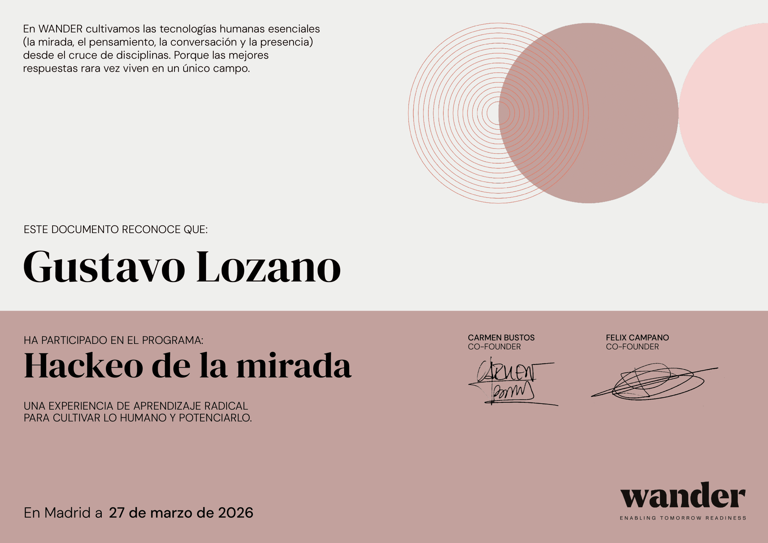 Certificado Gustavo Lozano