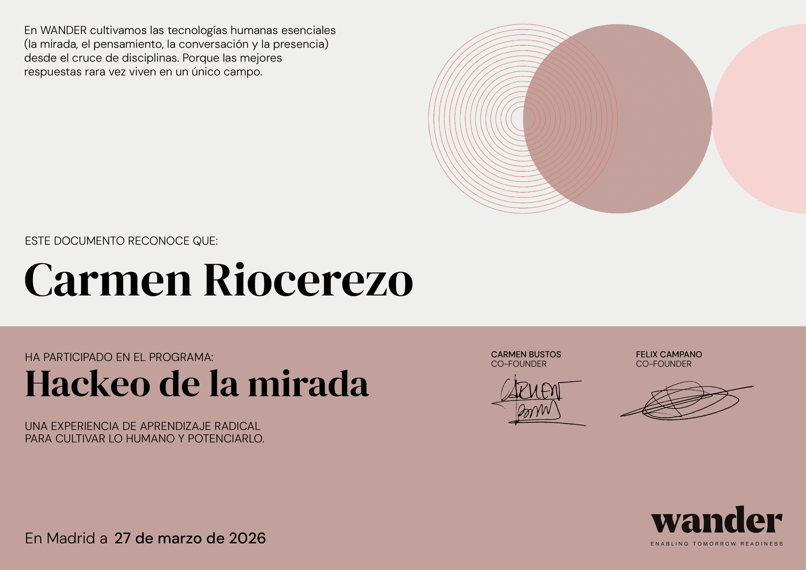 Certificado Carmen Riocerezo