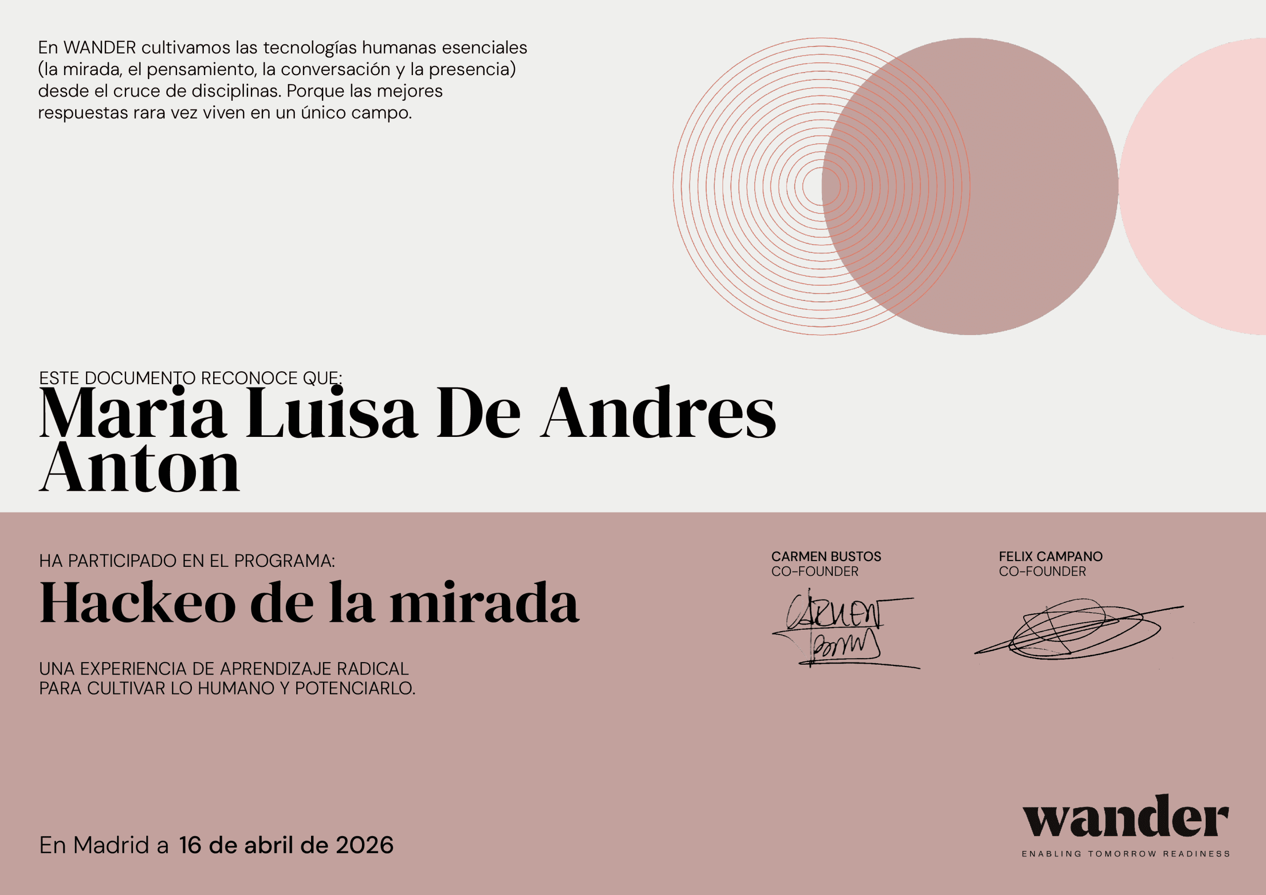 Certificado Maria Luisa De Andres Anton