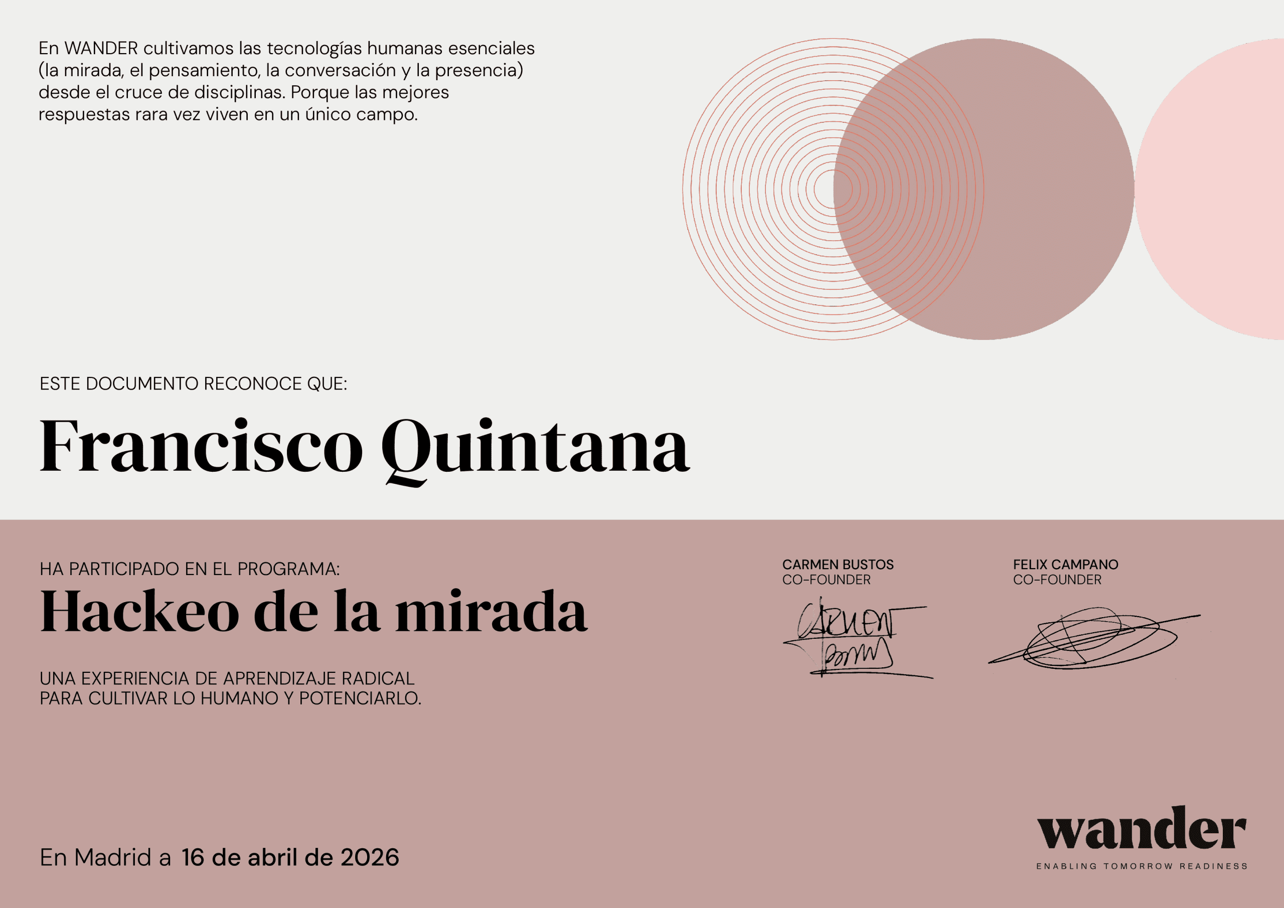 Certificado Francisco Quintana