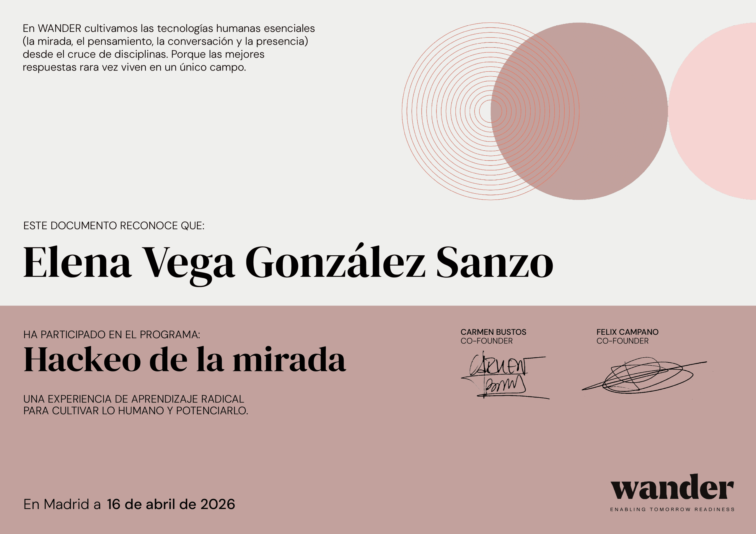 Certificado Elena Vega González Sanzo