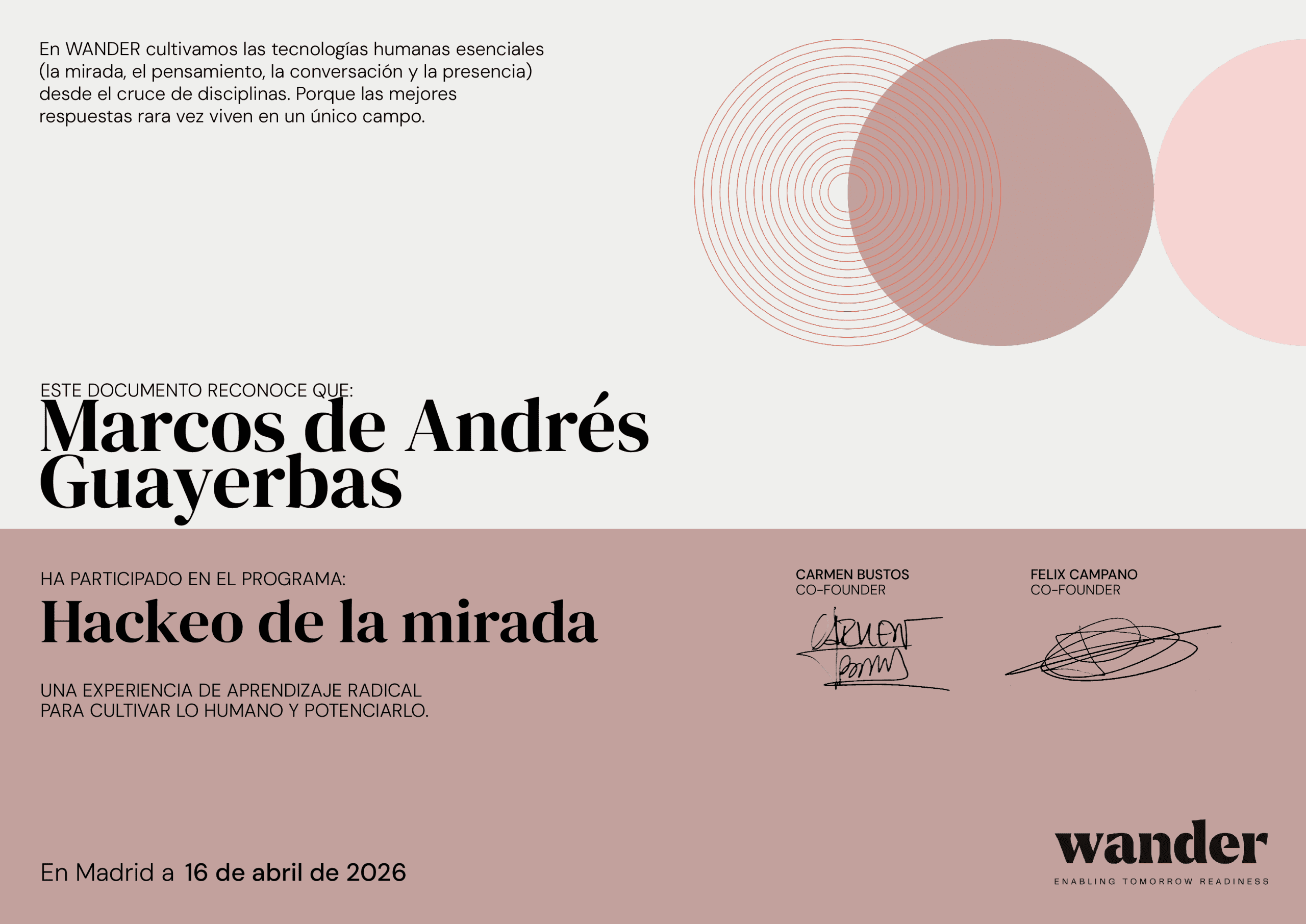 Certificado Marcos de Andrés Guayerbas