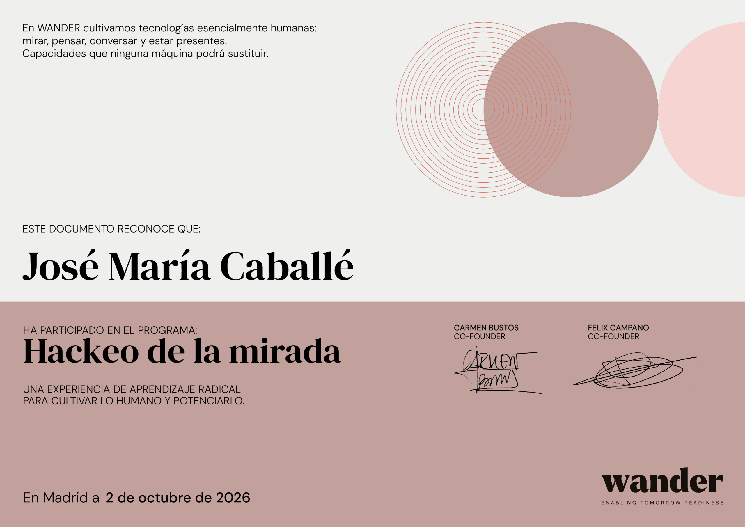 Certificado José María Caballé