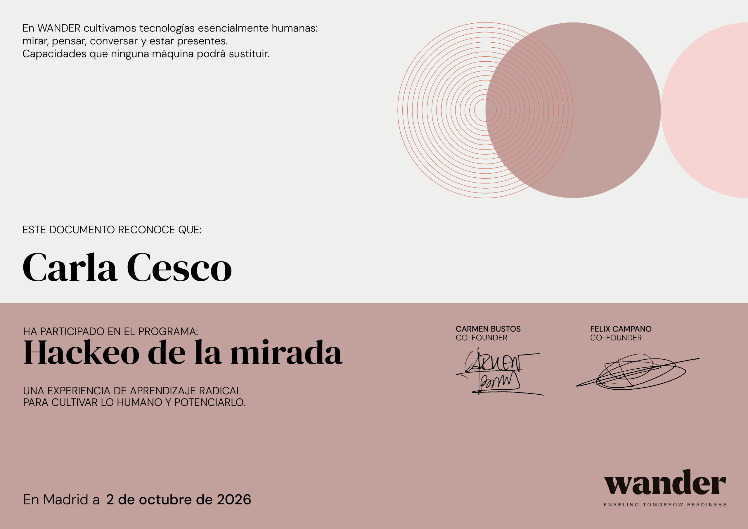 Certificado Carla Cesco