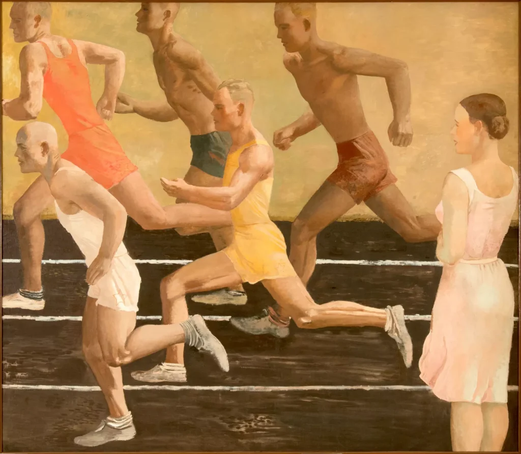 "бежать". Alexander Alexandrovich Deineka, 1934